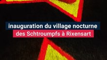 Inauguration du village nocturne des Schtroumpfs au château de Rixensart