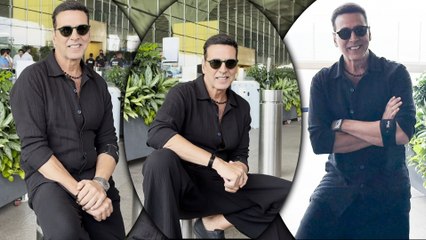 Khiladi Akshay Kumar Surprises Paparazzi With Impromptu Photoshoot At Mumbai Airport