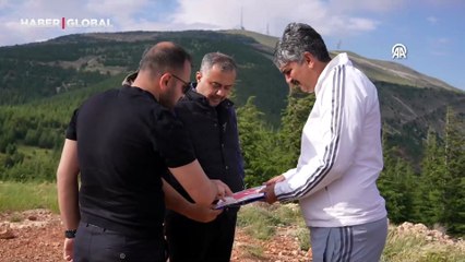 Kahramanmaraş'ın zirvesine dev Türk bayrağı ve İstiklal Madalyası işleniyor