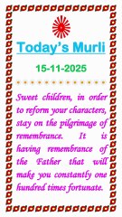 🇲🇰 Essence of Today’s Murli 15 November 2025 English in Male Voice| BRAHMA KUMARIS