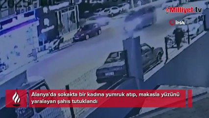 Hiç tanımadığı kadına yumruk atıp, makasla yaraladı! Şok savunma