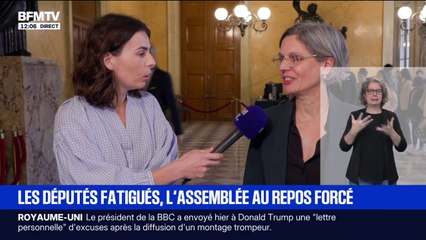 "Une manière de faire traîner les débats": Sandrine Rousseau réagit à la décision de mettre en pause les débats de l'examen du projet de loi de finances ce week-end