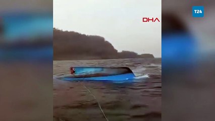 Giresun açıklarında tekne alabora oldu; 1 kişi öldü: İşte o anlar!