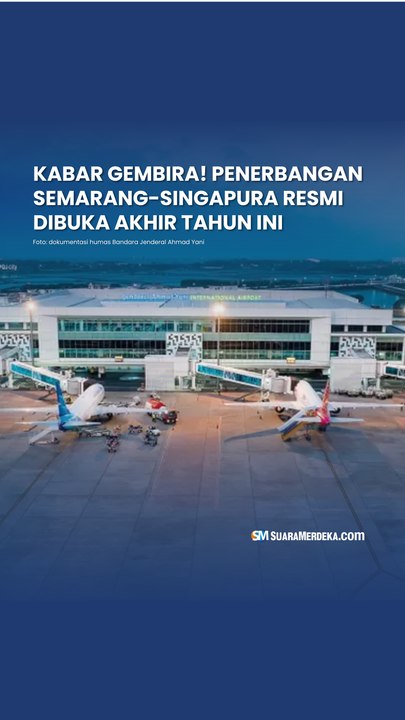 23 Desember 2025, Rute Penerbangan Internasional Semarang - Singapura akan Beroperasi Empat Kali dalam Seminggu