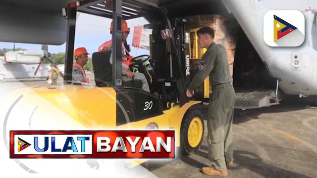 Philippine Airforce at U.S. Marines, magkatuwang na nagsagawa ng relief operations sa Virac, Catanduanes