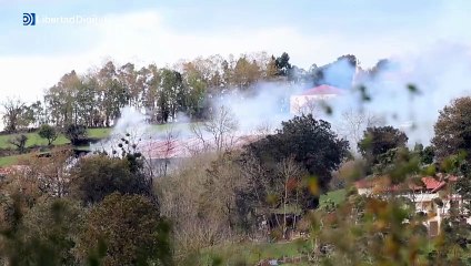 Mueren 33 vacas en un incendio en una granja de Vizcaya