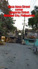 Hasa-hasa Street corner Langaray Street in Malabon City in the Philippines