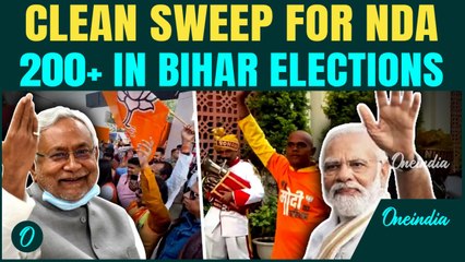 Bihar Election Results | NDA Crosses 200 Mark | Huge Celebrations Begin at BJP & JDU Party Offices