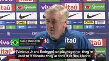 Ancelotti adamant Vinicius Jr & Rodrygo can co-exist for Brazil