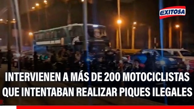 Chorrillos: Intervienen a más de 200 motociclistas que intentaban realizar piques ilegales