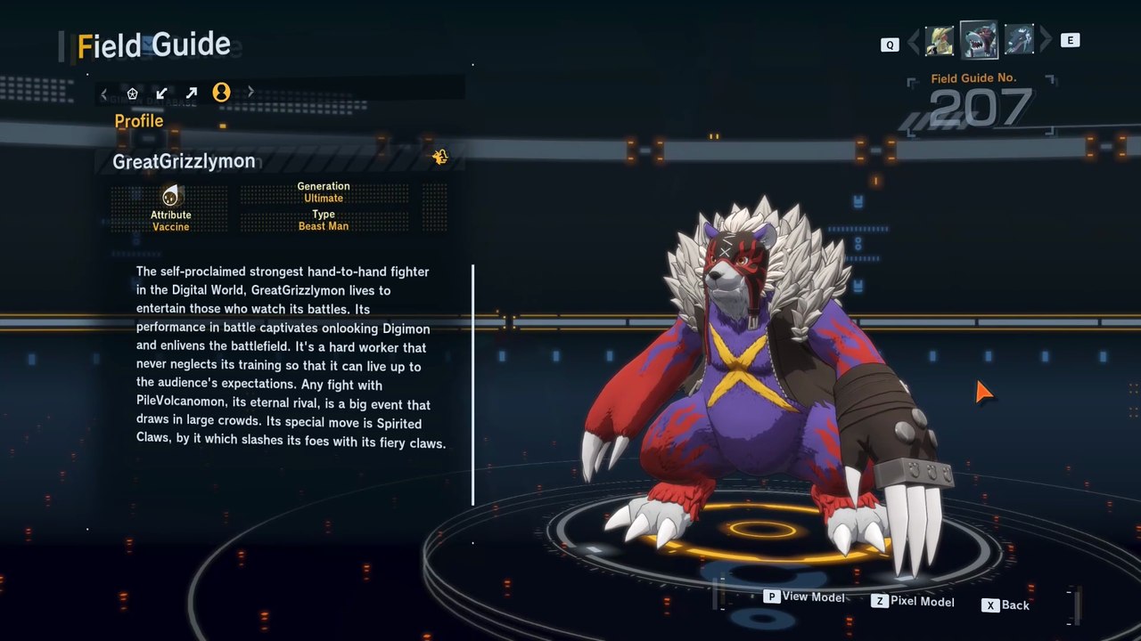 greatgrizzlymon all digivolution/de-digivolution/profile Digimon Story Time Stranger