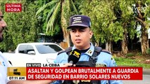 Hombre ataca a guardia de seguridad de la tercera edad en La Ceiba