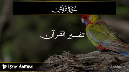 سورہ القریش تفسیر ڈاکٹر اسرار احمد