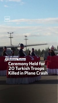 Ceremony Held for 20 Turkish Troops Killed in Plane Crash
