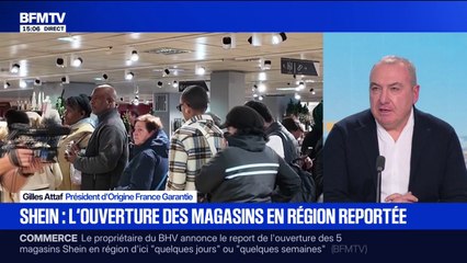 Report de l'ouverture des magasins Shein en région: "C'est plutôt un bon signal", se félicite le président de la certification Origine France Garantie
