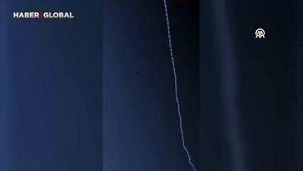 İran'dan atılan İHA, İsrail hava savunma sistemi tarafından bir saniyede imha edildi