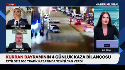 Kurban Bayramının 4 günlük kaza bilançosu: 2.960 kaza, 32 ölü