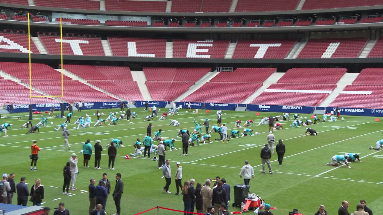 Miami Dolphins training