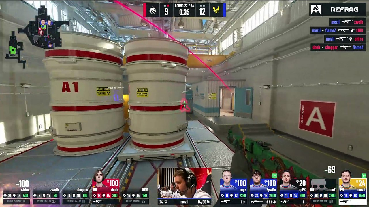 Counter-Strike #69: "donk ruins mezii triple hold with Galil ace 1v5"