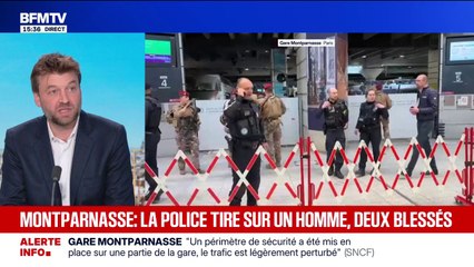 Gare Montparnasse: deux blessés légers à déplorer, l'individu armé et une victime collatérale
