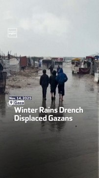 Winter Rains Drench Displaced Gazans