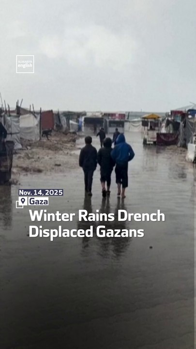 Winter Rains Drench Displaced Gazans