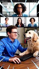 Dog vs Zoom Meeting #dog #zoom #funny #comedy #usa
