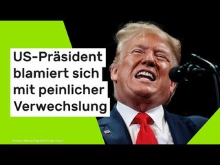Donald Trump: Er kämpft um jeden Satz - US-Präsident blamiert sich mit peinlicher Verwechslung