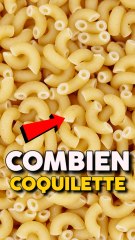 Combien de coquillettes dans un paquet ?