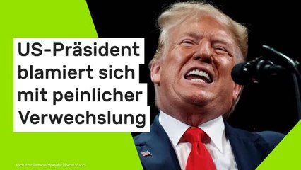 Donald Trump: Er kämpft um jeden Satz - US-Präsident blamiert sich mit peinlicher Verwechslung