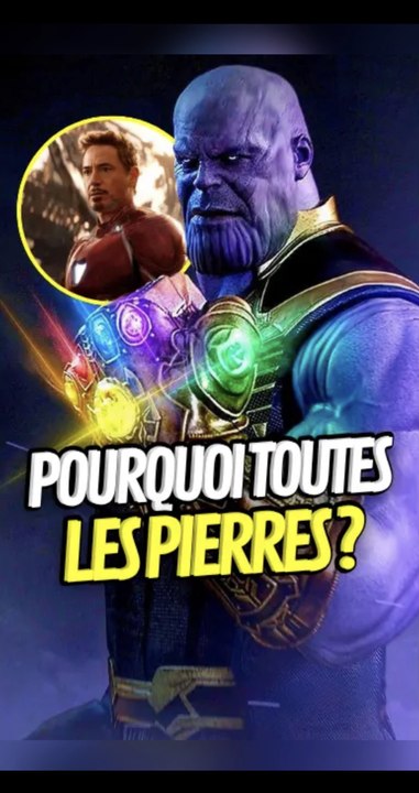 Pourquoi Thanos utilise TOUTES les pierres sur Tony ? #thanos #tonystark #marvel #avengersinfintywar #onregardequoi