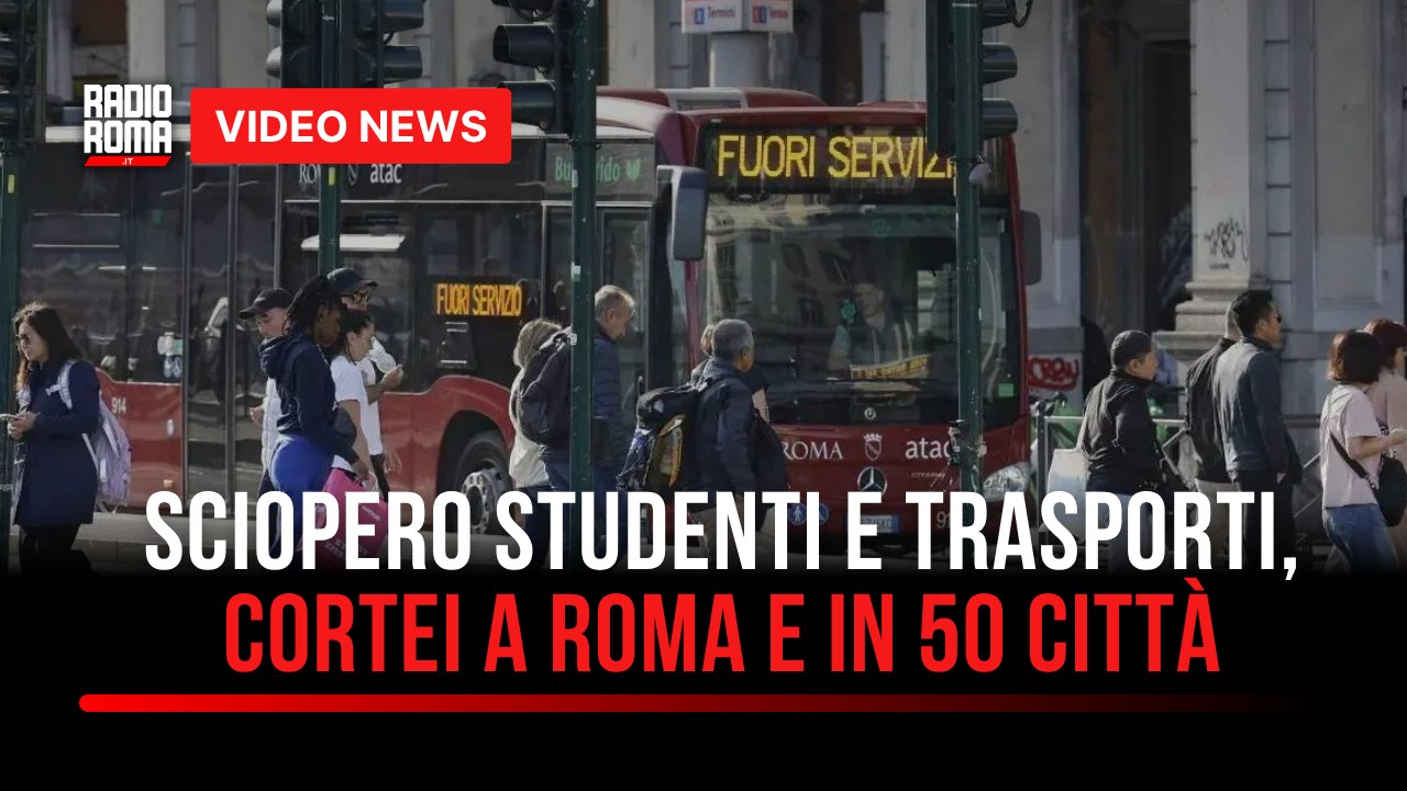 Sciopero studenti e trasporti, cortei a Roma e in 50 città
