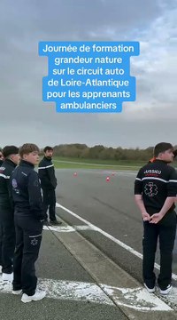 Le circuit de Loire-Atlantique a accueilli l’intégralité des promotions d’apprentis ambulanciers pour une journée de formation grandeur nature à la sécurité routière 🏁