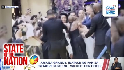 Ariana Grande, inatake ng fan sa premiere night ng 'Wicked: For Good' | SONA