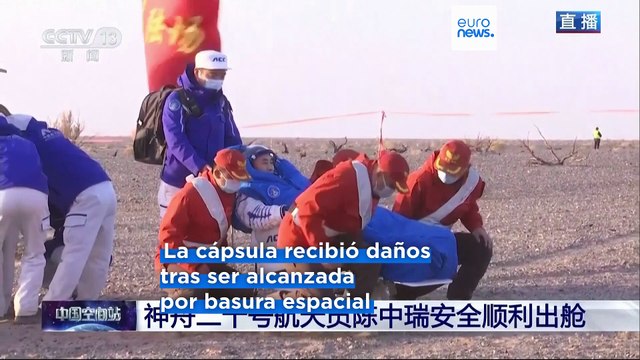 Los astronautas chinos regresan a la Tierra tras un retraso atribuido a la basura espacial
