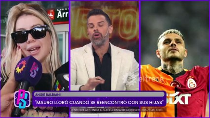 Angie Balbiani reveló la reacción de Icardi al reencontrarse con sus hijas y el pedido de las nenas