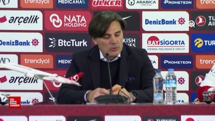 Vincenzo Montella Bulgaristan maçı öncesi basın toplantısı düzenledi
