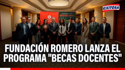 Fundación Romero lanza el programa "Becas Docentes": Ofrece 250 mil becas gratuitas de capacitación