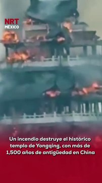 🛕 Las impactantes imágenes del fuego arrasando uno de los templos más antiguos de China han conmocionado al mundo.
