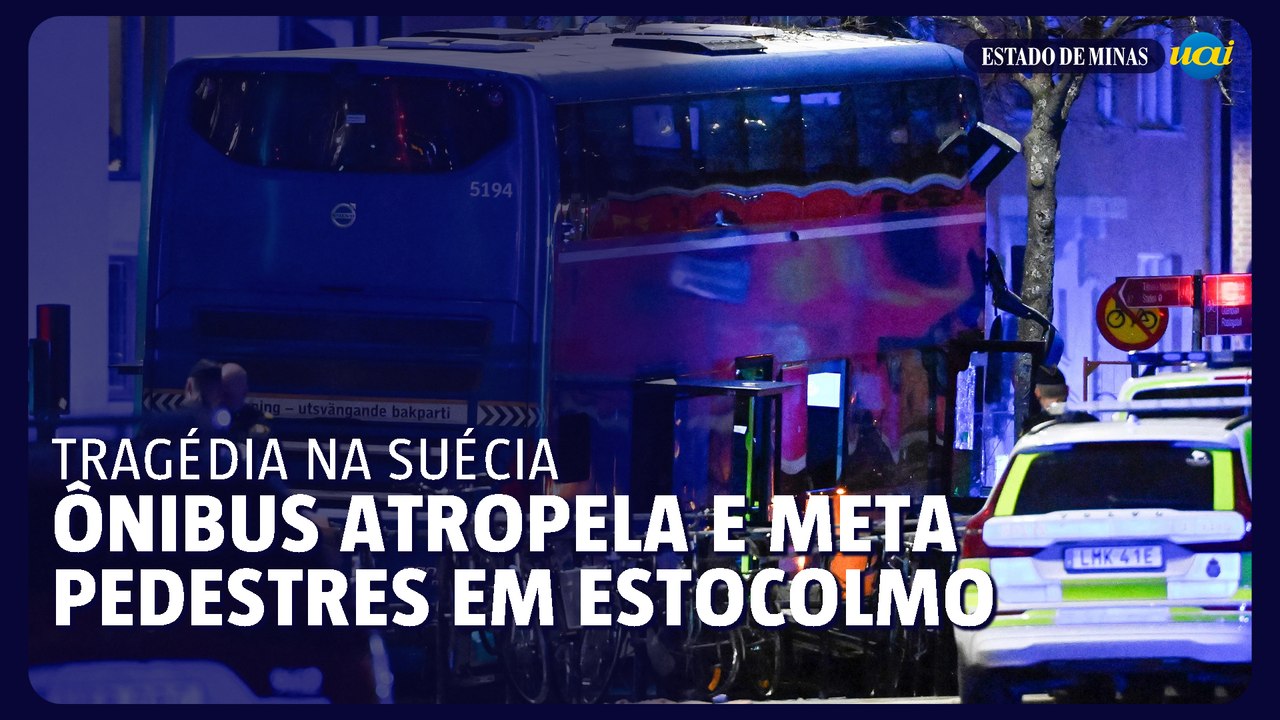 Tragédia na Suécia: ônibus atropela e mata pedestres em Estocolmo