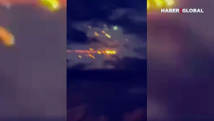 Havada parçalanan Starship enkazı Dominik Cumhuriyeti'nde böyle kaydedildi