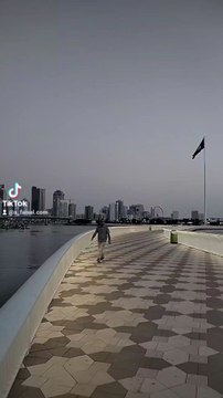 beautiful view of flag island 🏝️🏝️🏝️🏖️ and bouhaira new corniche in sharjah united Arab Emirates