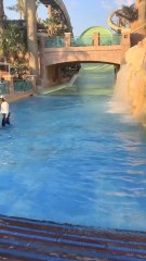 beautiful view Atlantic waterpark in Dubai