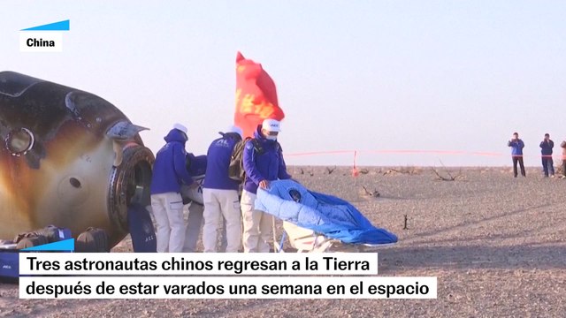 Así fue el regreso de los tres astronautas varados en el espacio