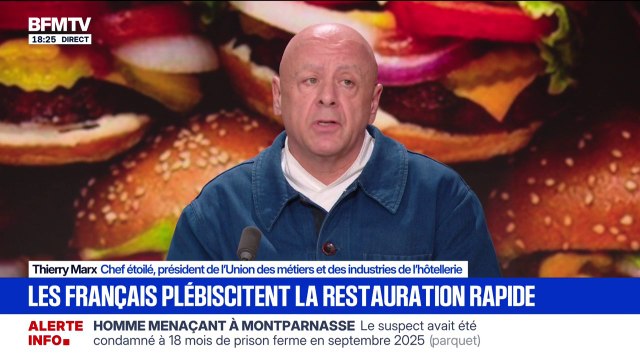 Une taxe pour les fast-foods: L'accessibilité aux restaurants est devenue compliquée , observe Thierry Marx, chef étoilé