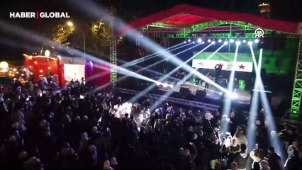 Suriye'nin başkenti Şam'da Noel Bayramı kutlamaları kamerada