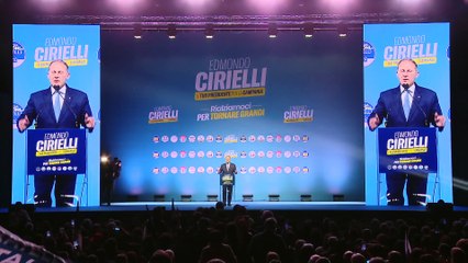 Cirielli - Intervento del candidato presidente alla Regione Campania Edmondo Cirielli Palapartenope, Napoli (14.11.25)