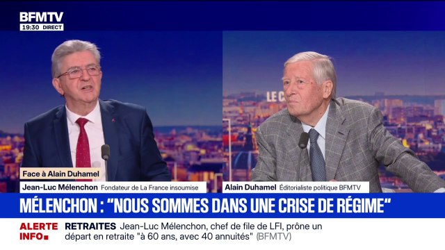 Jean-Luc Mélenchon: Nous sommes dans une crise de régime, une crise économique, une crise morale et une crise internationale qui arrive