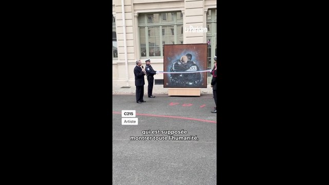 Une fresque en hommage aux policiers du 13 Novembre