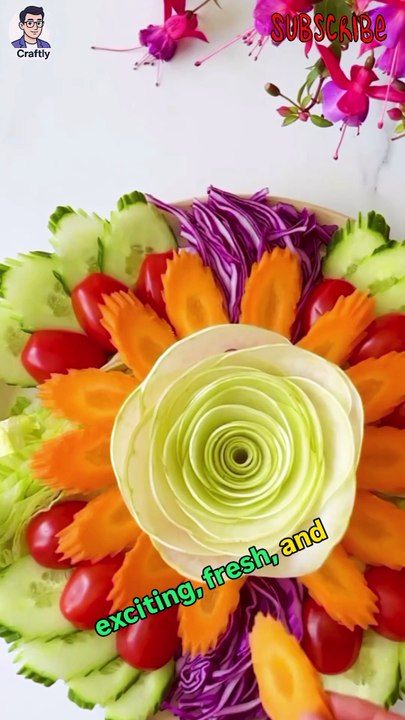 Top Viral Salad Cutting Styles | Satisfying Healthy Food Art  Caption: Salad-cutting videos are exploding online — creative veggie designs, spiral cuts, decorative bowls and satisfying slicing styles. A must-watch trend for food lovers. Follow Craftly for